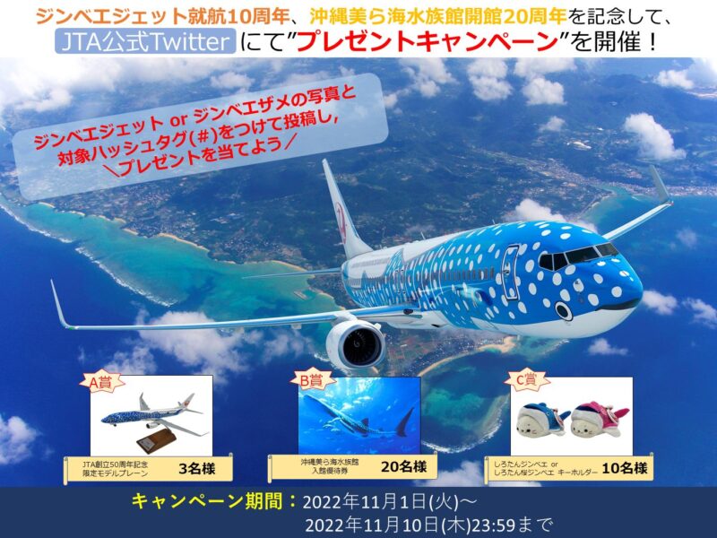 沖縄美ら海水族館×JTA - 航空機